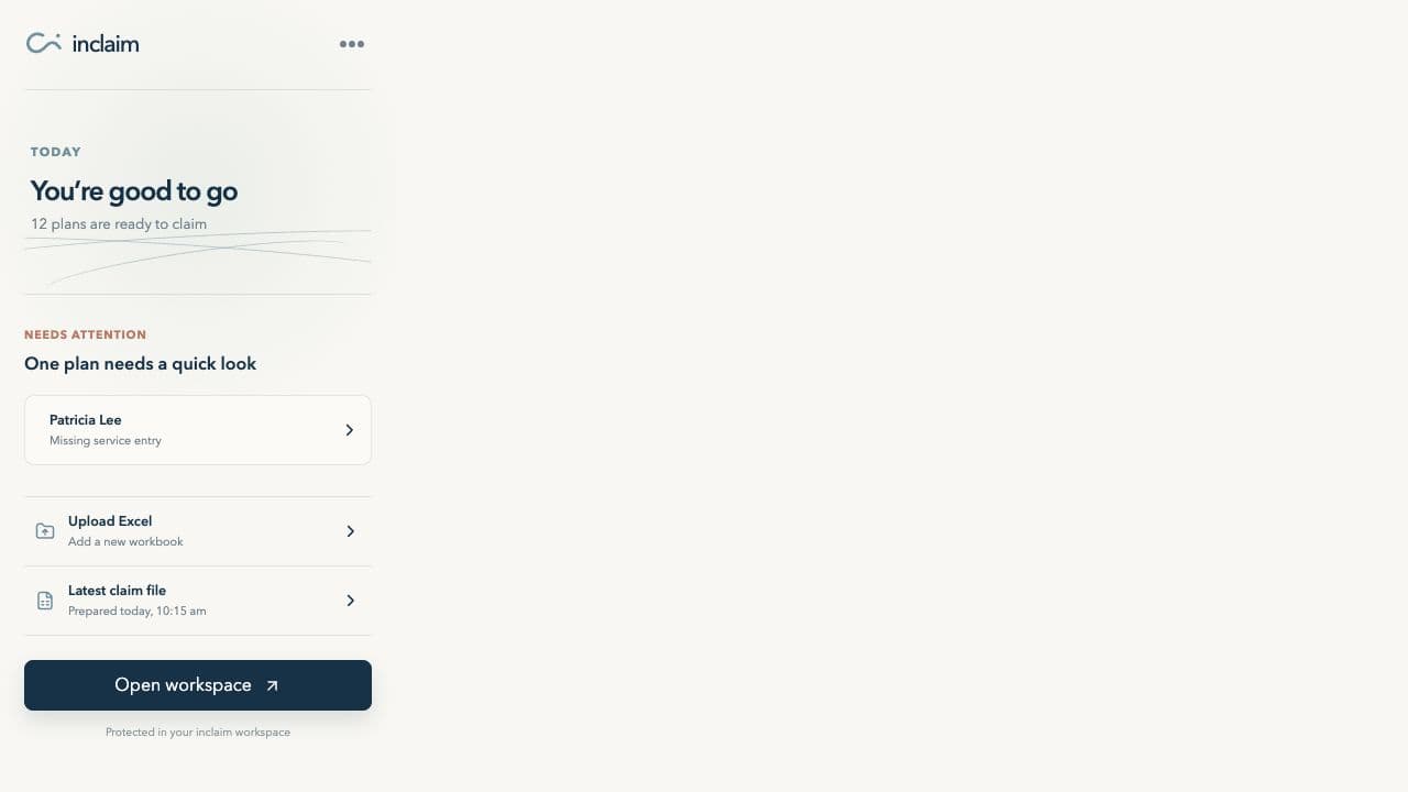 Easy Claim Chrome side panel