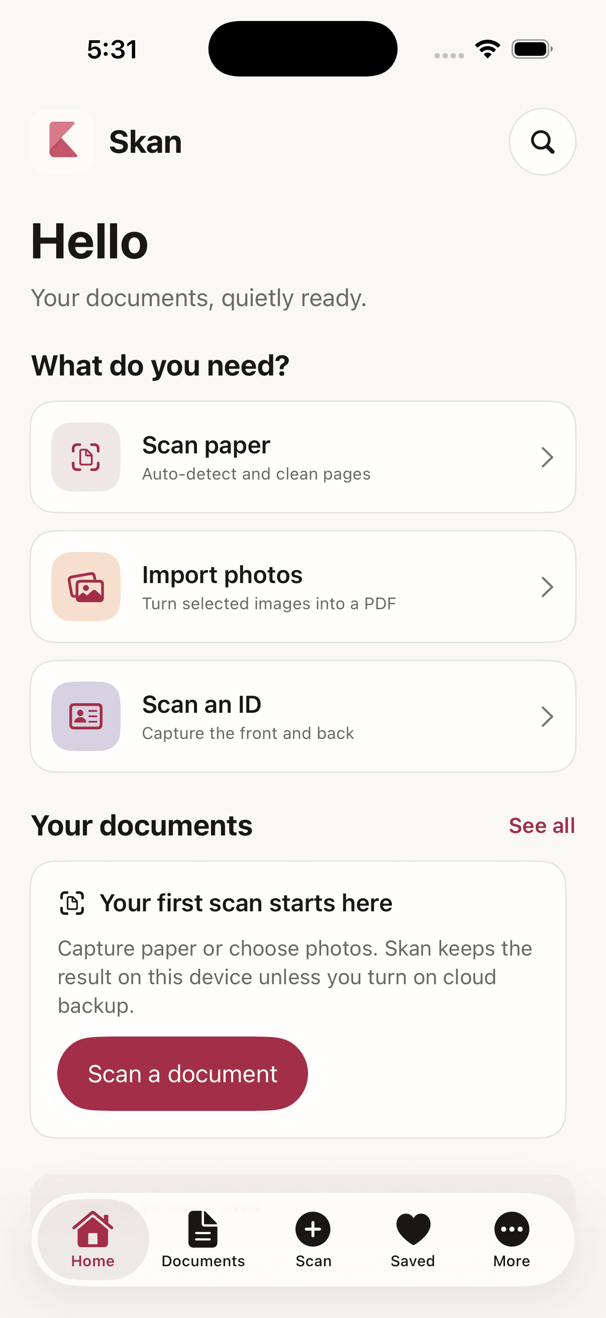 Skan protected document library