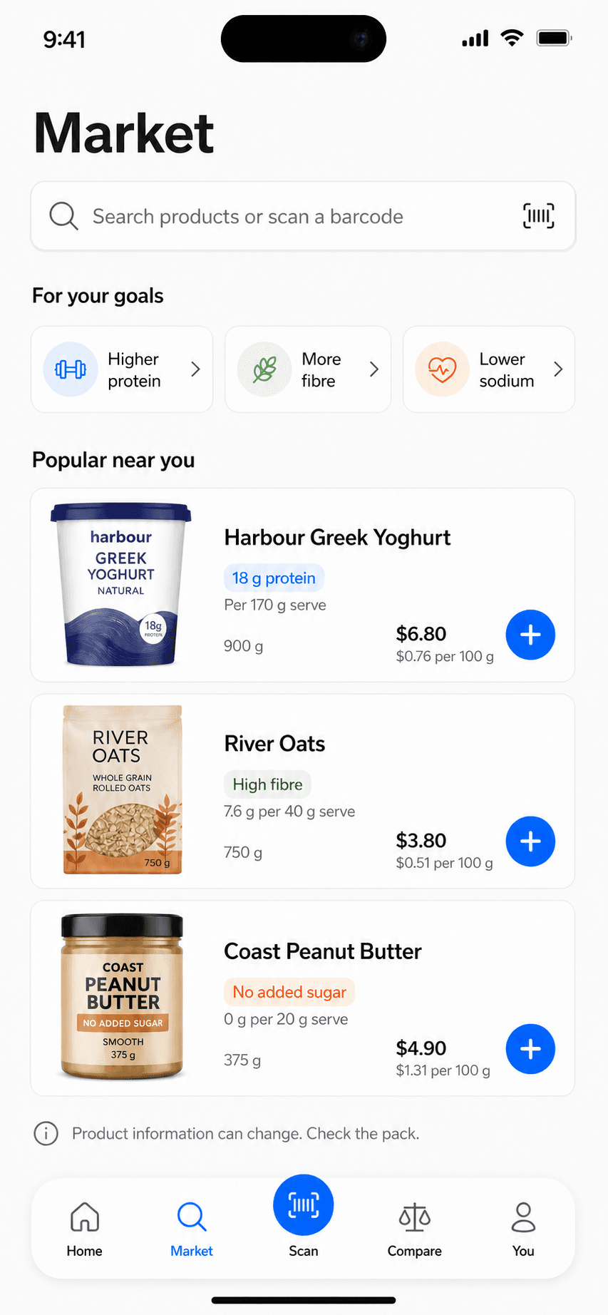 Same Shelf interface